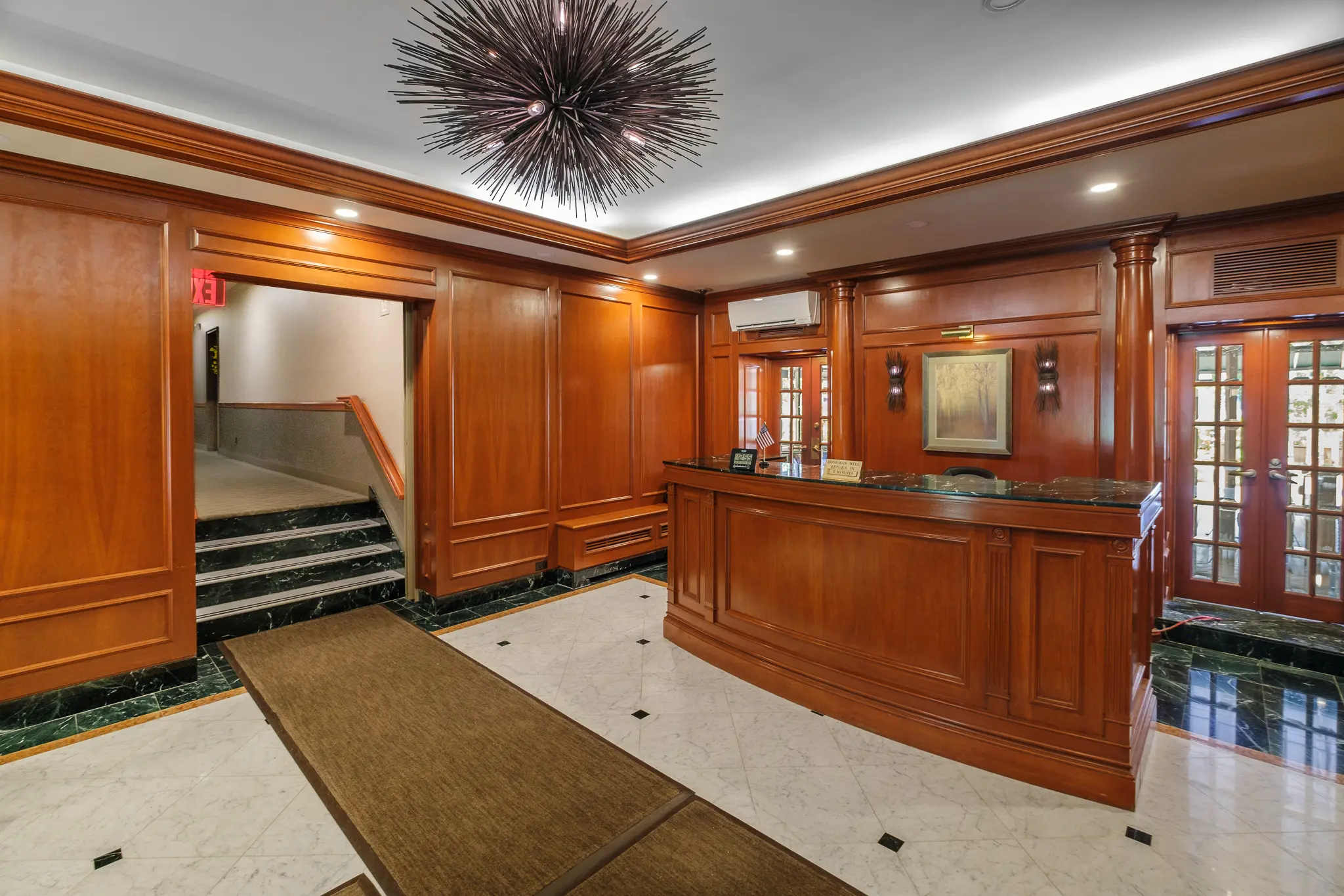 The Doorman's Frontdesk in The Gaylord in White Plains, New York